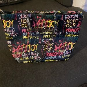 Tote purse with wallet and strap